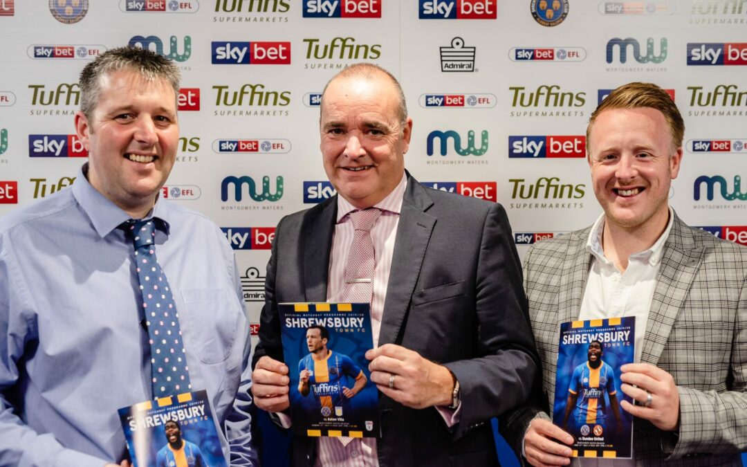WPG are the official printers for Shrewsbury Town Football Club programme