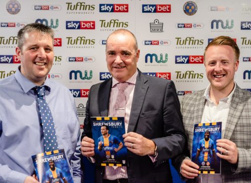 WPG are the official printers for Shrewsbury Town Football Club programme