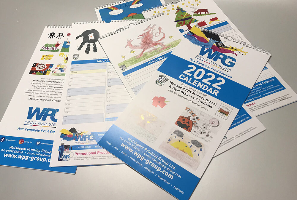 2022 Calendar Printing with Local Schools