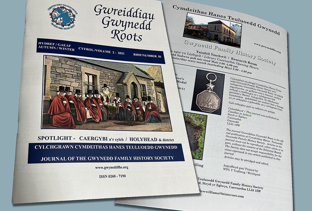 WPG Are New Journal Printers for Gwynedd Family History Society