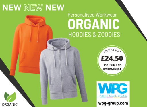 New Organic Personalised Hoodies