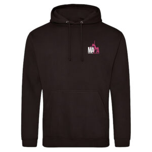JH001_College Hoodie Adult Black Front