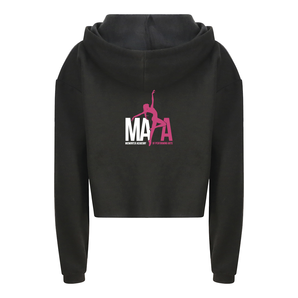 JH016_Cropped Hoodie Womens Back