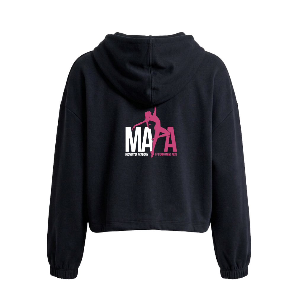 TR601_TriDri Recycled Cropped Oversize Full Zip Hoodie Womens Back